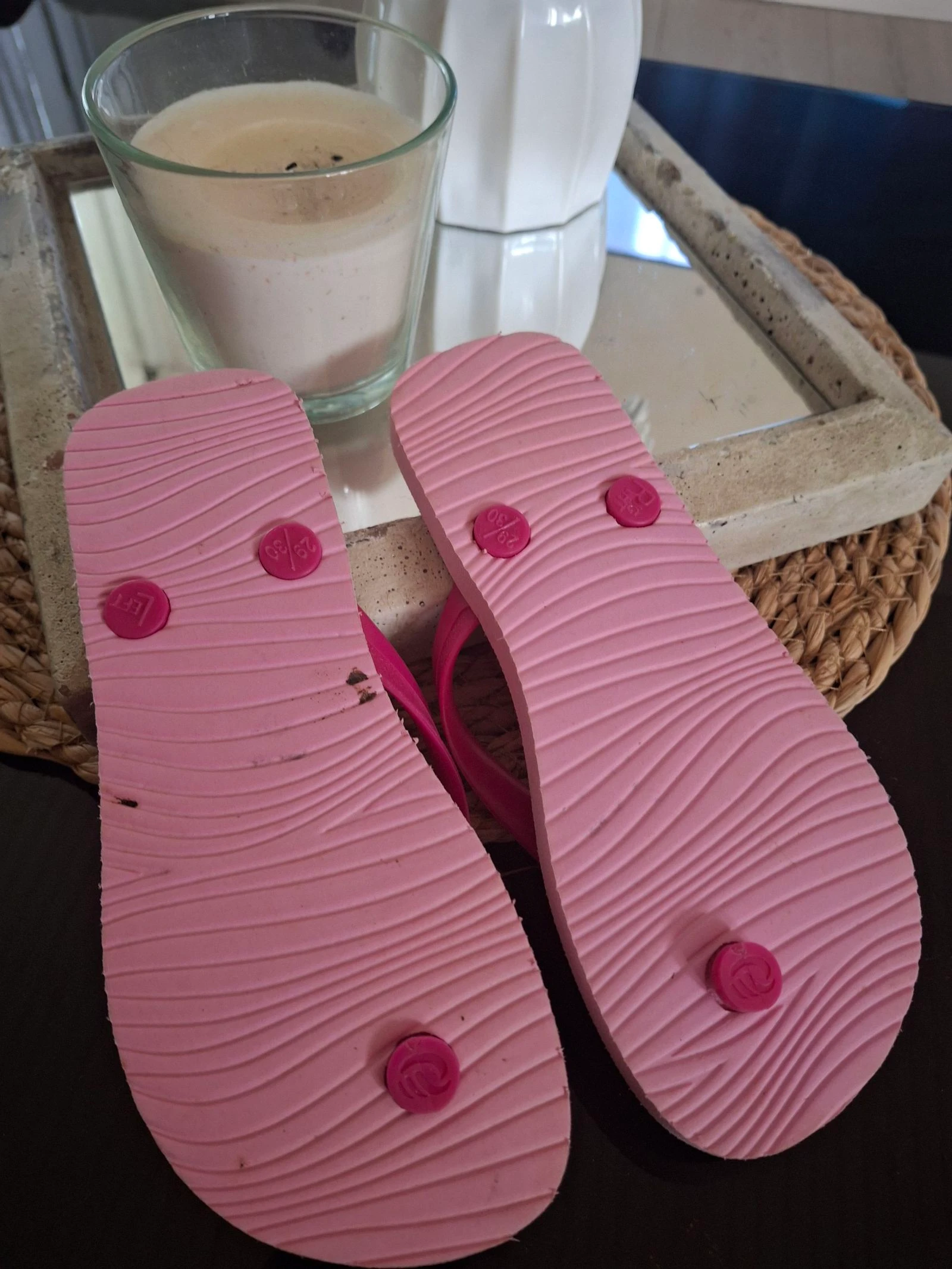 Lote de Sapatos de Verão Sandálias Rosas e Bailarinas em Tela – photo 6